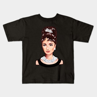 Audrey Hepburn design Kids T-Shirt